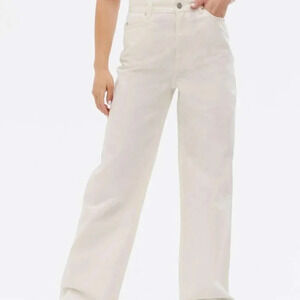 Adalae New Look Kind Wide Leg off white jean